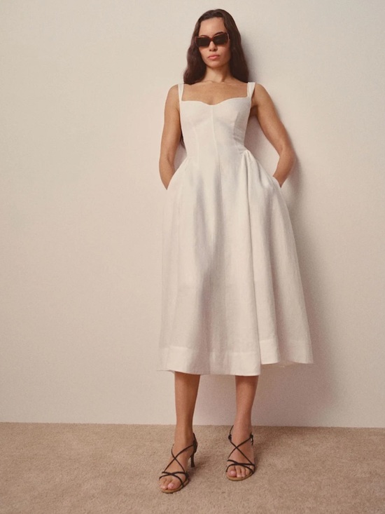 Reformation Dresses & Skirts - Reformation Birdie Linen Dress - Size 2 - Sold Out Online